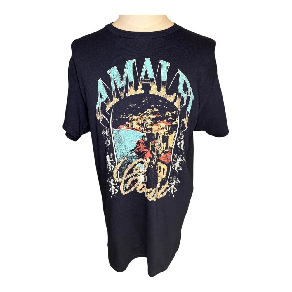 Kid Dangerous Amalfi‎ Coast Graphic T-Shirt Nordstrom Rack Navy Size Large